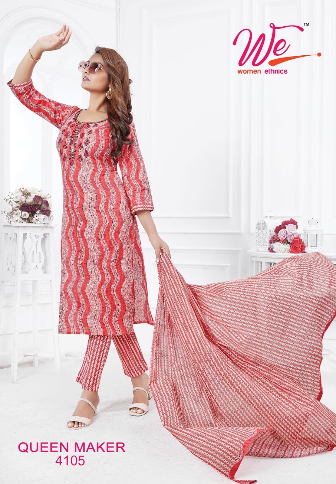 Queen Maker By We Printed Cotton Kurti With Bottom Dupatta Wholesale Shop In Surat